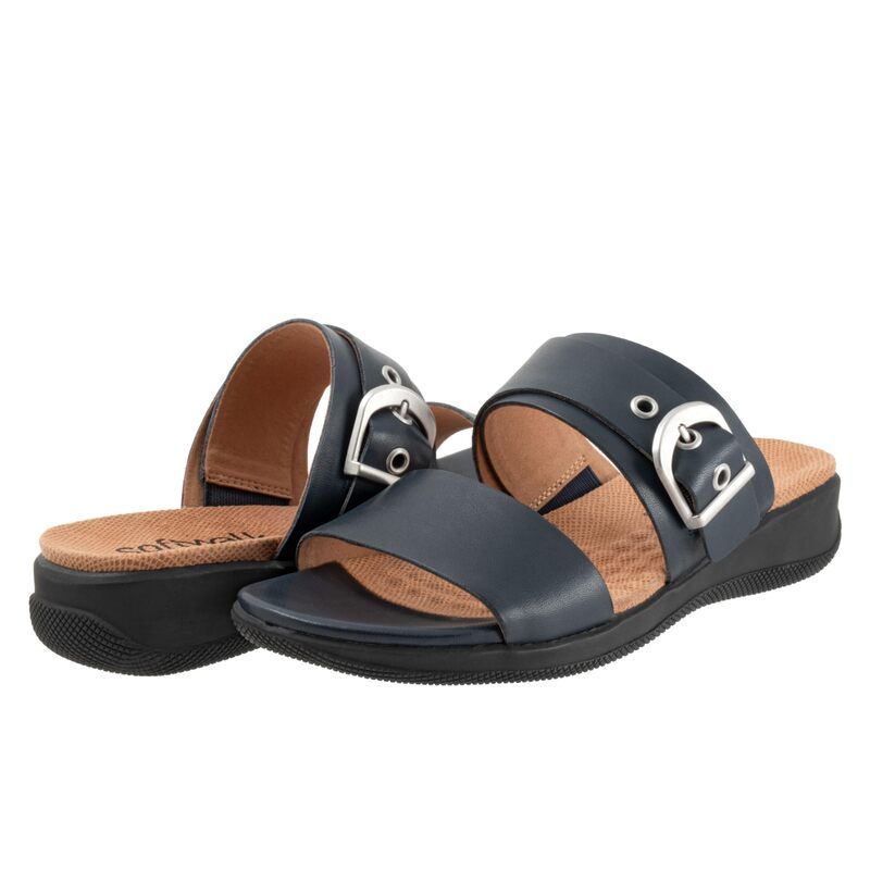 ソフトウォーク レディース シューズ サンダル SoftWalk Toki Navy ネイビー