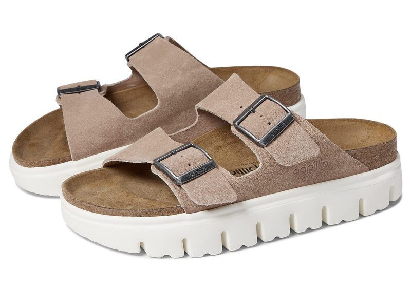 ビルケンシュトック レディース シューズ サンダル Birkenstock Arizona Chunky by Papillio Warm Sand Suede サンド