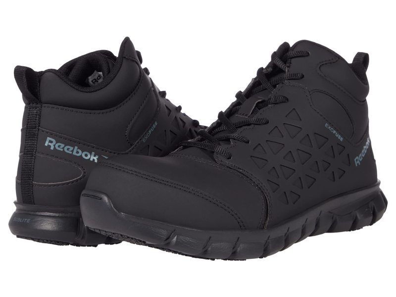 リーボック メンズ シューズ スニーカー Reebok Work Sublite Cushion Work Comp Toe EH Black ブラック