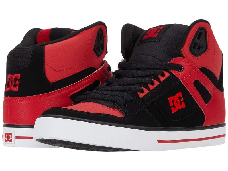 ディーシー メンズ シューズ スニーカー DC Pure HighTop WC Fiery RedWhite ホワイト