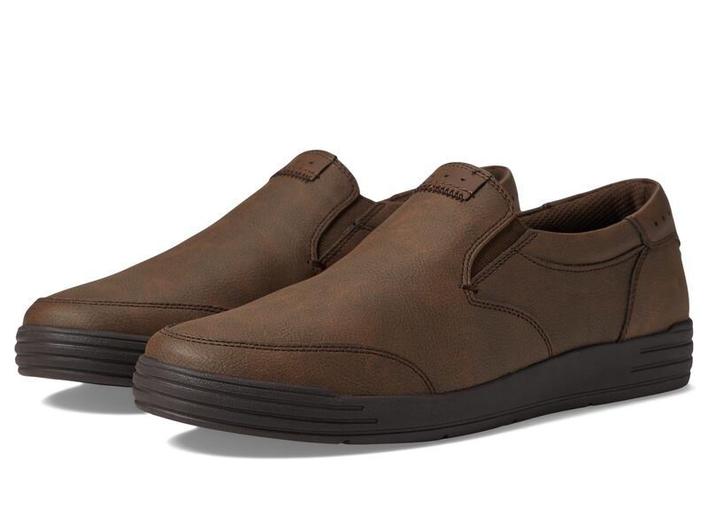 ノンブッシュ メンズ シューズ スニーカー Nunn Bush Kore City Walk Moc Toe SlipOn Dark Brown ブラウン
