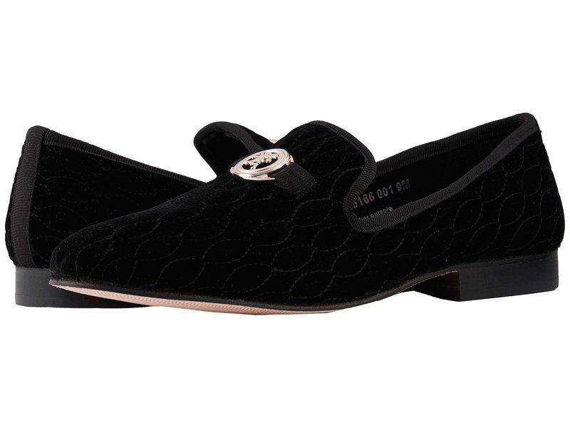 ステイシーアダムス メンズ シューズ スリッポン・ローファー Stacy Adams Valet Velour SlipOn Loafer Black ブラック