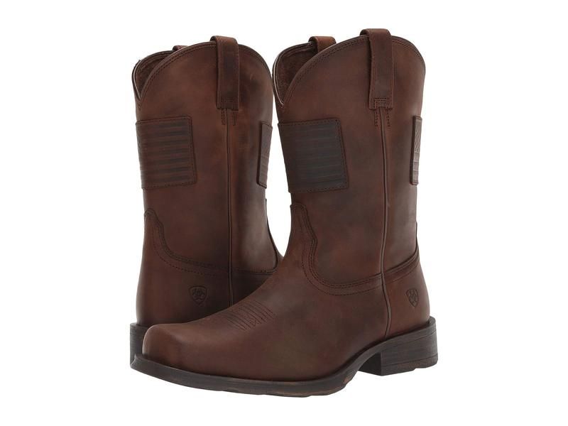 アリアト メンズ シューズ ブーツ・レインブーツ Ariat RamblerR Patriot Distressed Brow