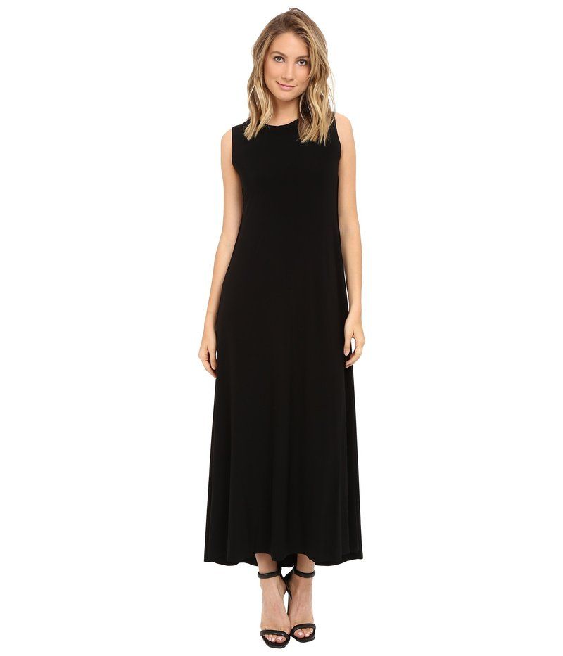 ノーマカマリ レディース トップス ワンピース ノースリーブ Norma Kamali Sleeveless Long Swing Dress Black ブラック