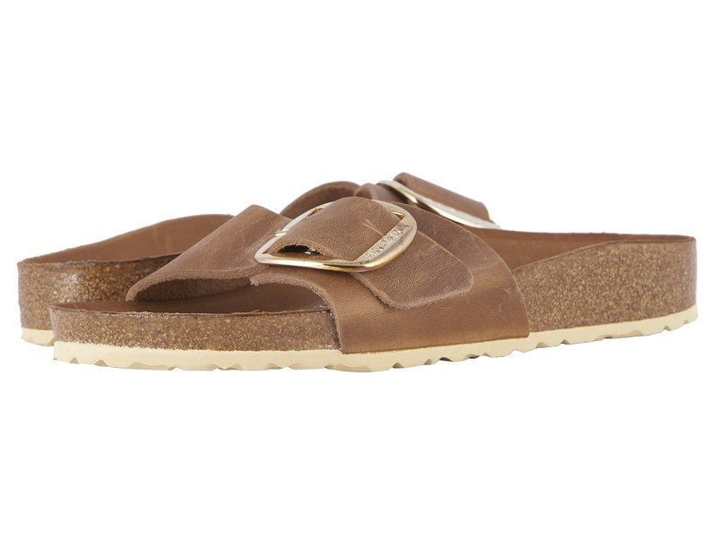 ビルケンシュトック レディース シューズ サンダル Birkenstock Madrid Big Buckle Antique Cognac