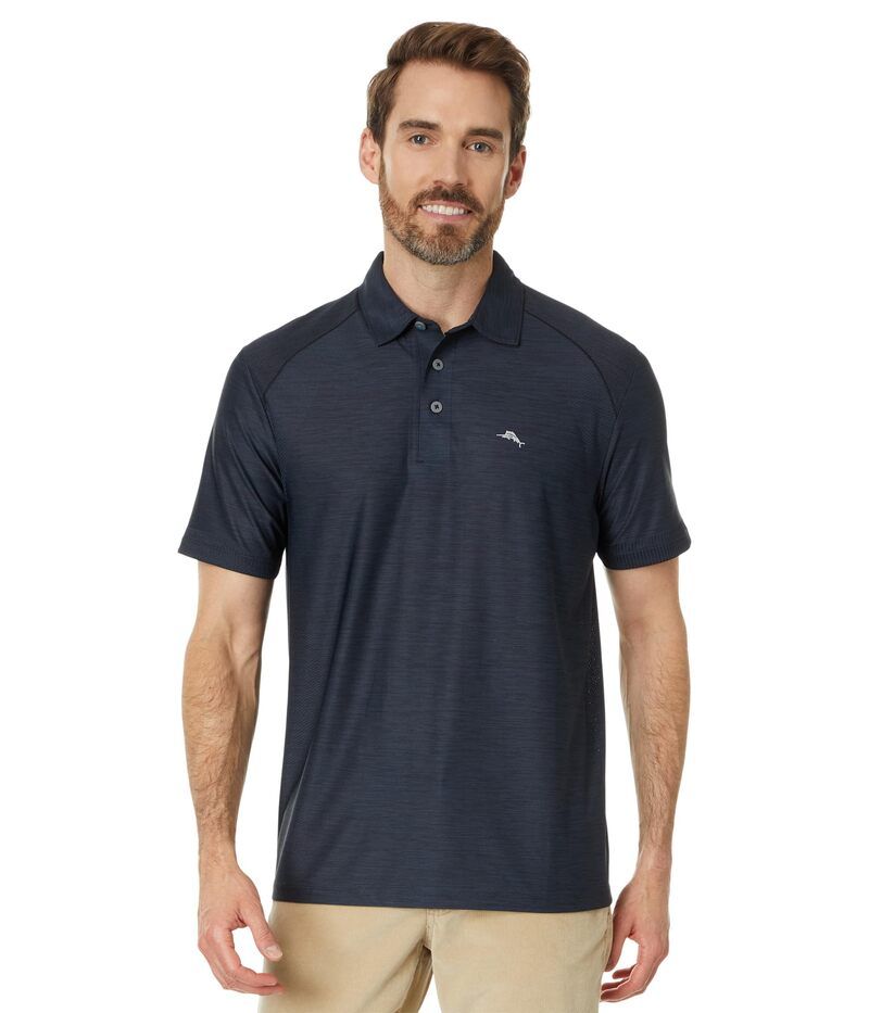 トッミーバハマ メンズ トップス シャツ Tommy Bahama Palm Coast Pro Polo Jet Black ブラック