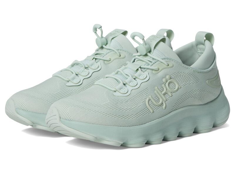 ライカ レディース シューズ スニーカー Ryka Podflow EZ SlipOn Walking Shoes Icicle Green Mesh Fabric グリーン