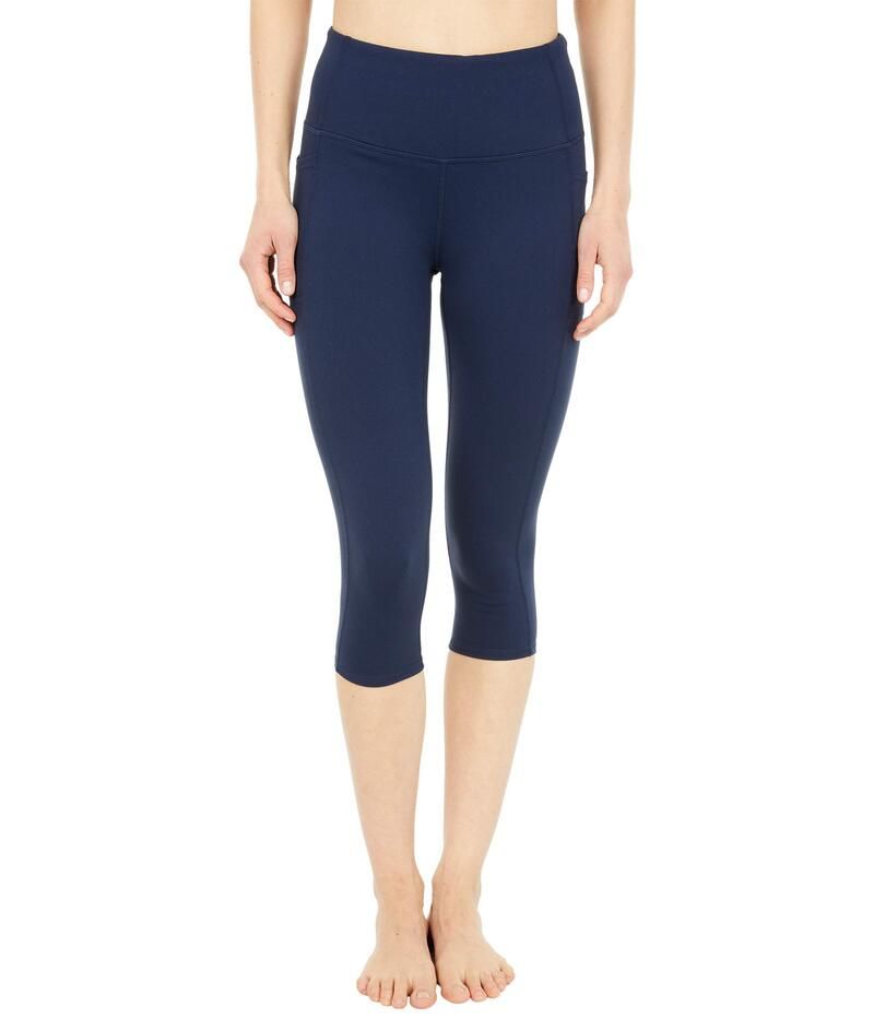 スケッチャーズ レディース ボトムス カジュアルパンツ キャップ レギンス SKECHERS GO WALK High Waisted Capri Leggings Navy ネイビー