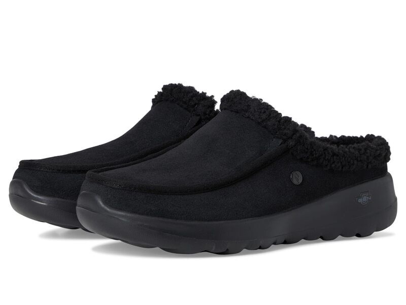 スケッチャーズ レディース シューズ サンダル スエード SKECHERS Onthego Joy Suede Moc Toe Slipper BlackBlack ブラック