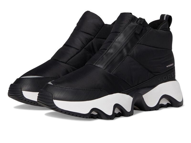 ソレル レディース シューズ ブーツ・レインブーツ SOREL Kinetic Impact Puffy Zip Waterproof BlackBlack ブラック