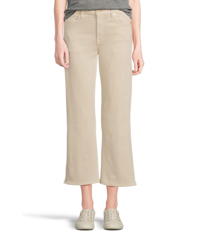 セブンフォーオールマンカインド レディース ボトムス デニムパンツ クロップド 7 For All Mankind Cropped Alexa Creme