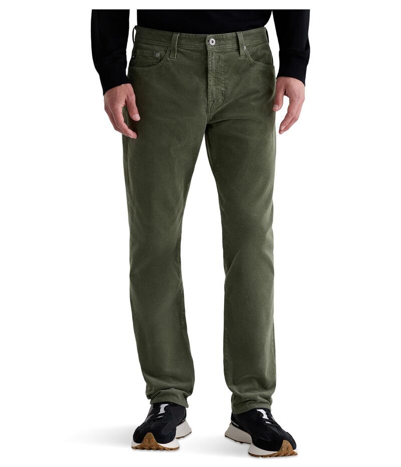 エージージーンズ メンズ ボトムス カジュアルパンツ コーデュロイ AG Jeans Everett Slim Straight Corduroy Pants Urban Green グリーン