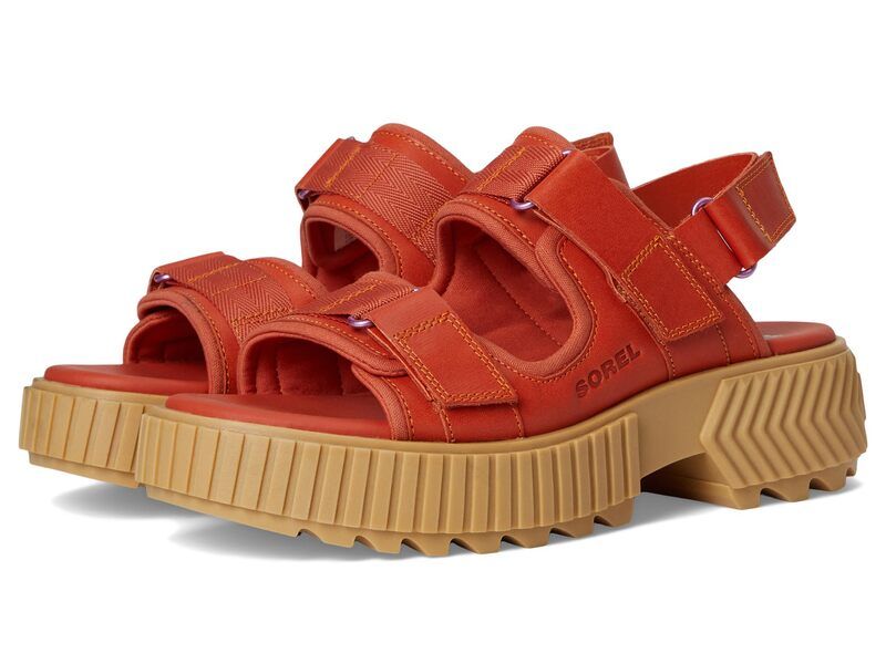 ソレル レディース シューズ ヒール サンダル SOREL Ona Ave Multistrap Mid Sandals TuscanAura マルチカラー