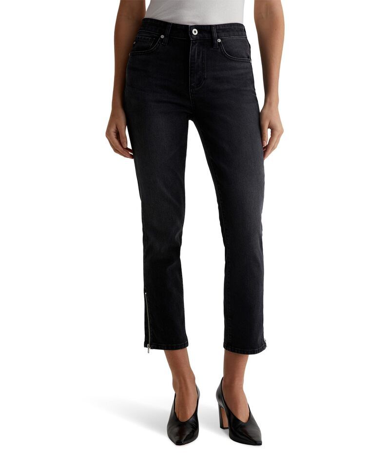 エージージーンズ レディース ボトムス デニムパンツ AG Jeans Mari MidRise Slim Straight Crop Jeans in Elixir