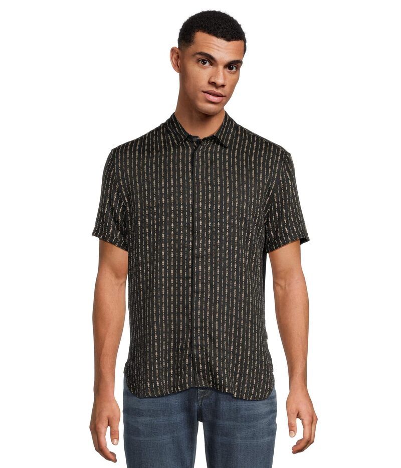ジョンバルベイトス メンズ トップス シャツ John Varvatos Loren Shirt W690F25 Black ブラック
