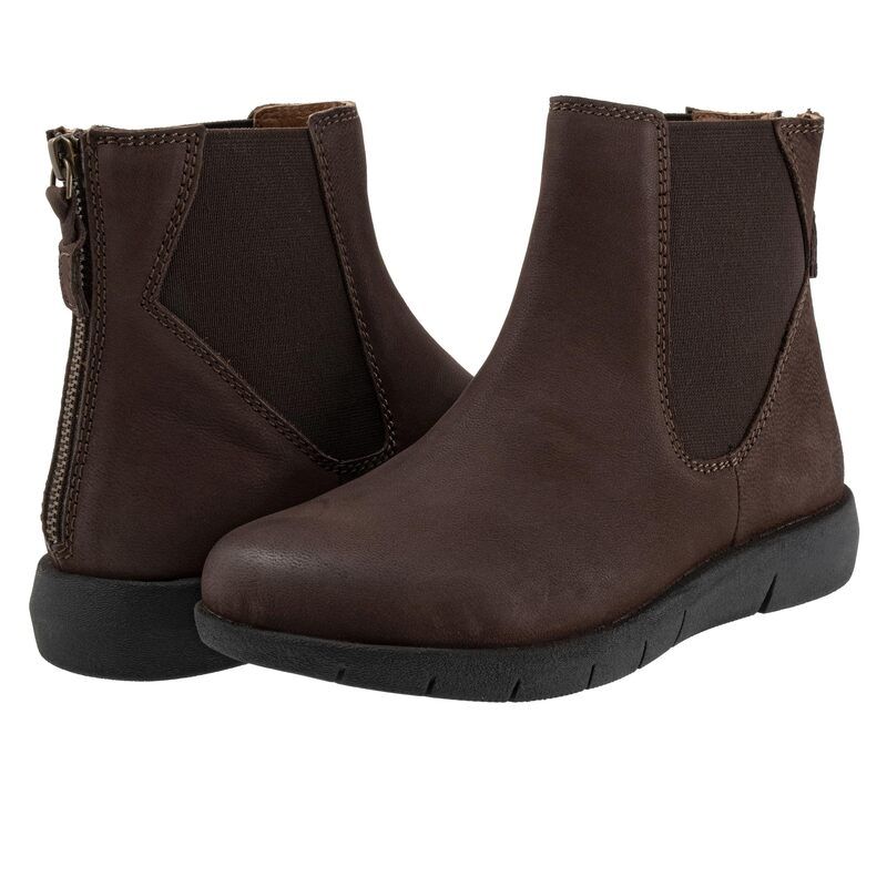 ソフトウォーク レディース シューズ ブーツ・レインブーツ SoftWalk Albany Dark Brown ブラウン