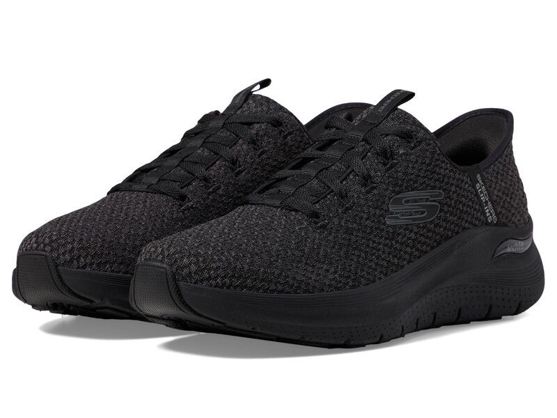 スケッチャーズ メンズ シューズ スニーカー SKECHERS Arch Fit 20 Look Ahead Hands Free SlipIn BlackBlack ブラック