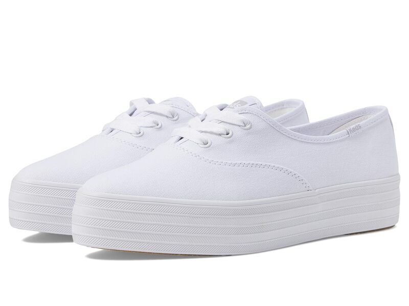 ケッズ レディース シューズ スニーカー レース Keds Point Lace Up White Canvas ホワイト