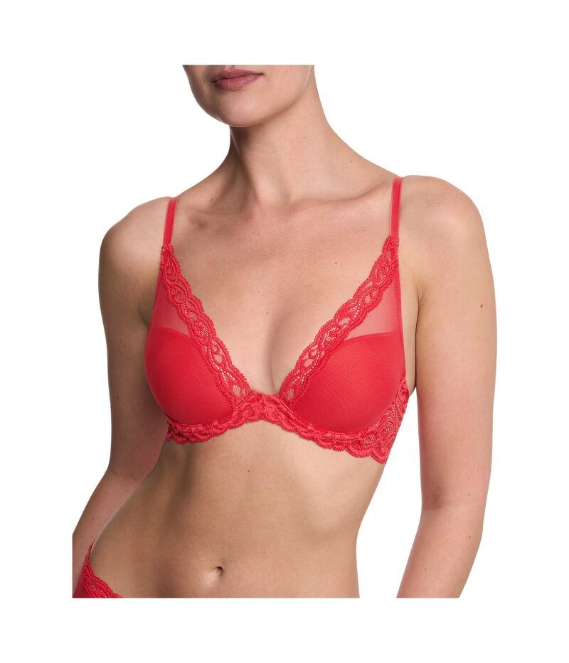 ナトリ レディース アンダーウェア ブラジャー Natori Feathers Contour Plunge Bra 730023 Bonfire