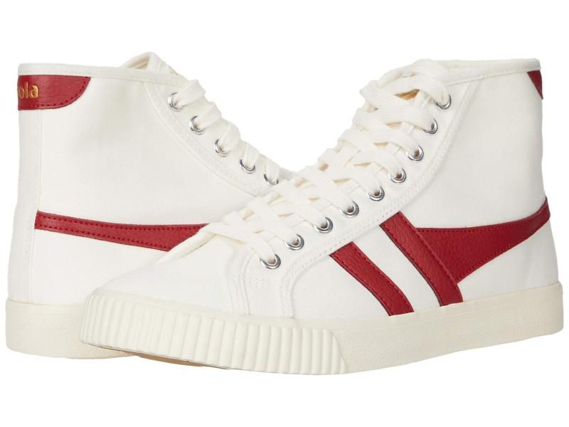 ゴラ レディース シューズ スニーカー Gola Tennis Mark Cox High OffWhiteDeep Red オフホワイト
