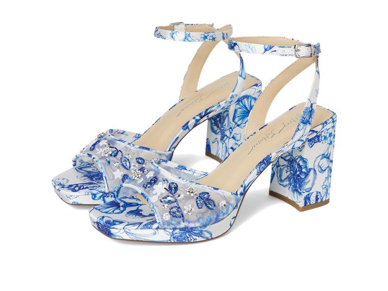 ブルーバイベトシージョンソン レディース シューズ ヒール Blue by Betsey Johnson Brody White Blue Floral ホワイト 27,594円