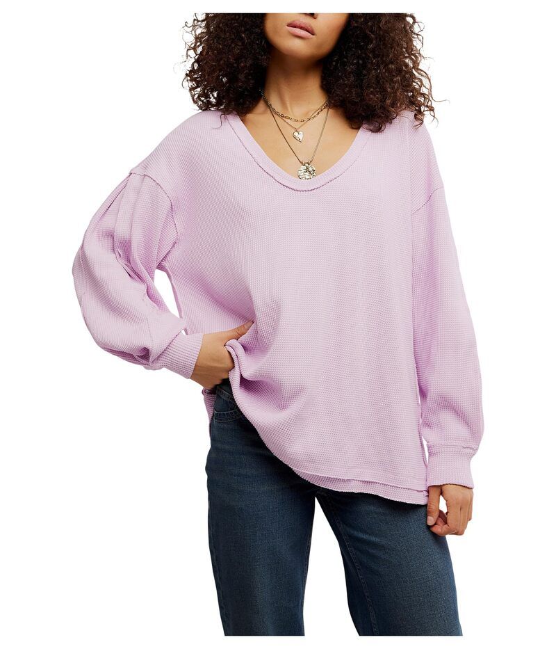 フリーピープル レディース アウター ニット・セーター Free People Coast 2 Coasthermal Blush Lilac ブラッシュ