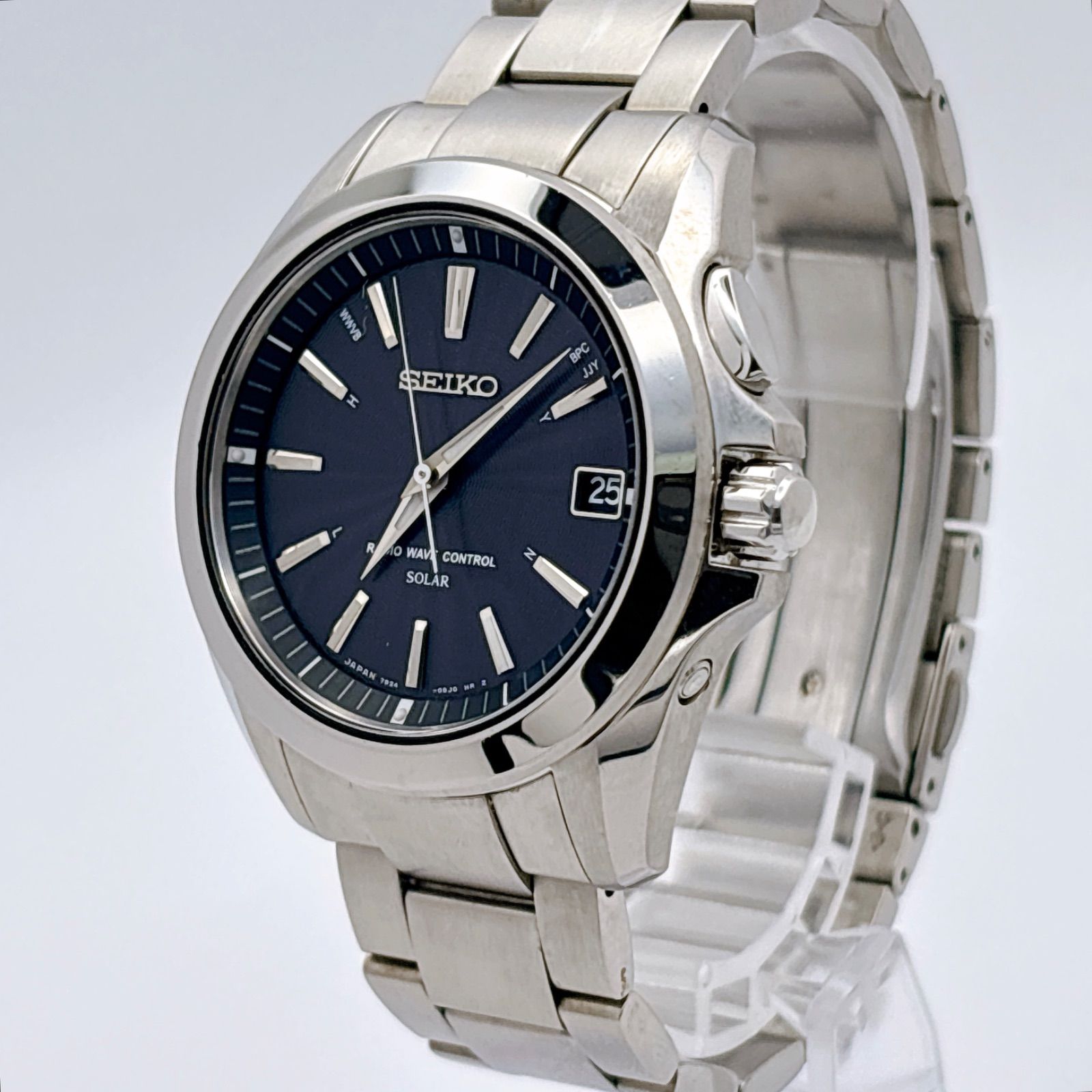 SEIKO セイコー ブライツ 7B24-0AT0 電波ソーラー メンズ 腕時計