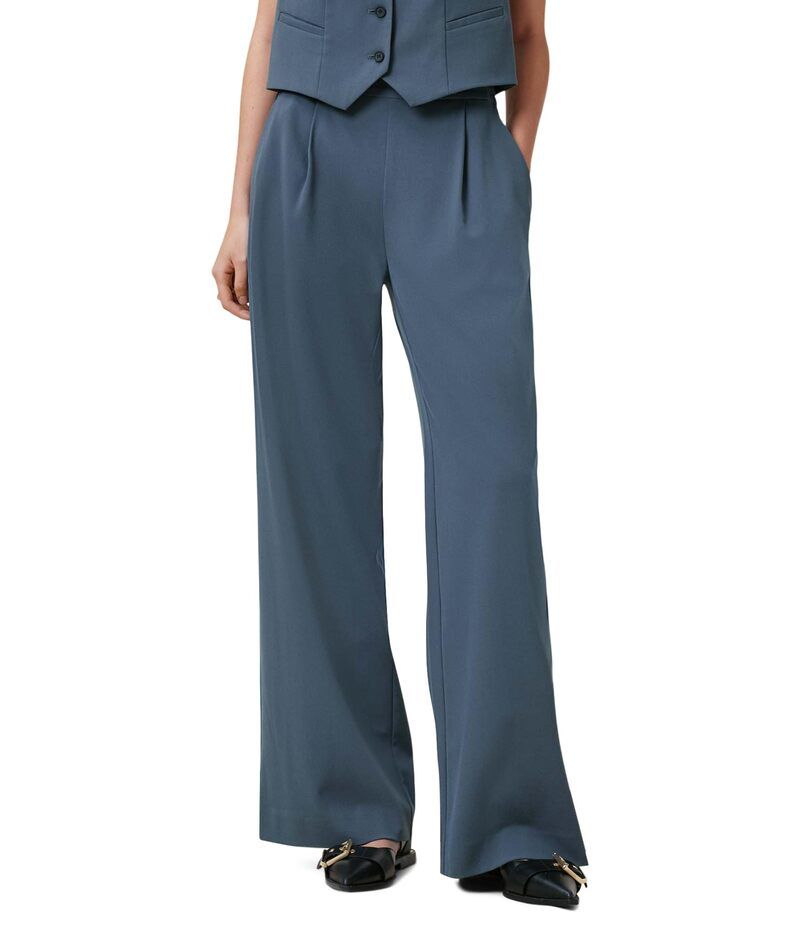オールセインツ レディース ボトムス カジュアルパンツ ワイドレッグ AllSaints Aleida Wide Leg Trouser Turbulence Grey グレー
