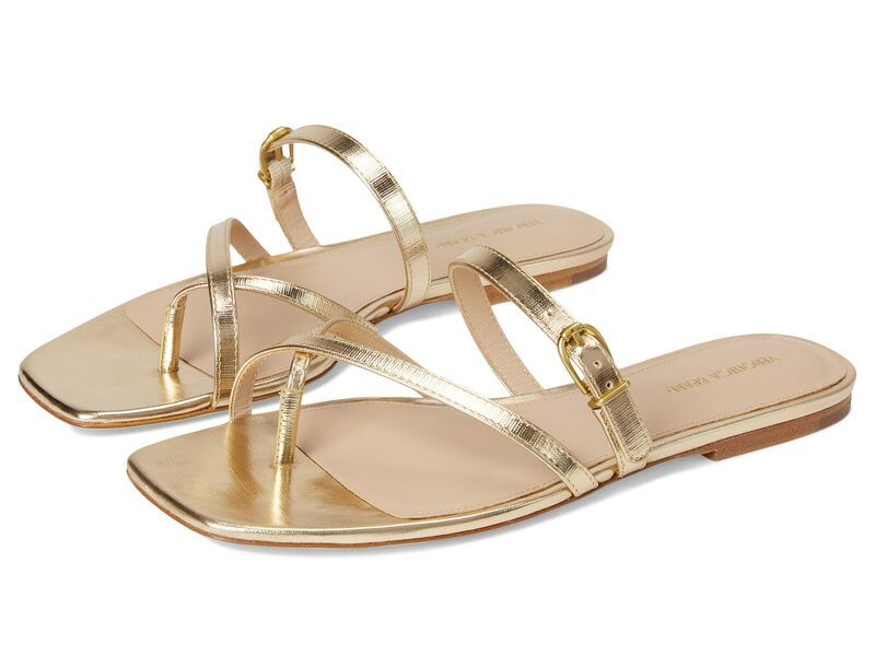 ヴェロニカ ベアード レディース シューズ サンダル Veronica Beard Marthe Pale Gold Leather ゴールド