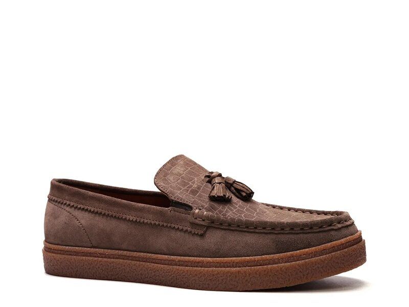 カルロスサンタナ メンズ シューズ スリッポン・ローファー Carlos by Carlos Santana Baez Loafer Brown Suede ブラウン