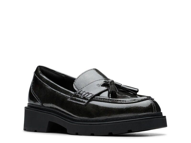 クラークス レディース シューズ スリッポン・ローファー Clarks Lauryl Tassel Loafer Gunmetal Patent ガンメタル 20,100円