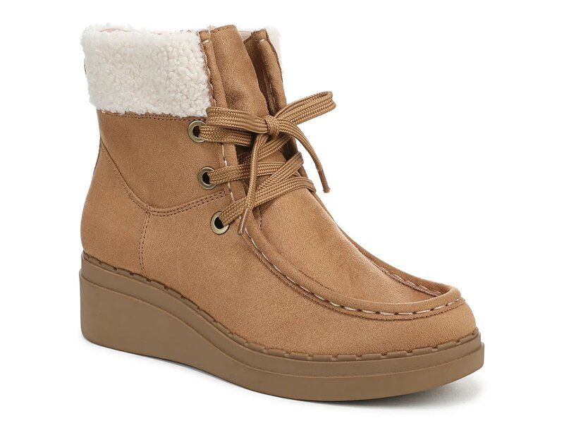 ライフストライド レディース シューズ ブーツ・レインブーツ LifeStride Devon Wedge Bootie Doe Brown ブラウン