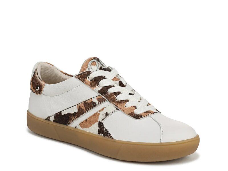 ナチュライザー レディース シューズ スニーカー Naturalizer Medina Sneaker WhiteBrown LeatherCalf Hair Leather ホワイト