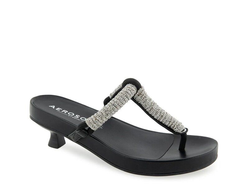 エアロソールズ レディース シューズ サンダル Aerosoles Crystal Rope Sandal Black ブラック
