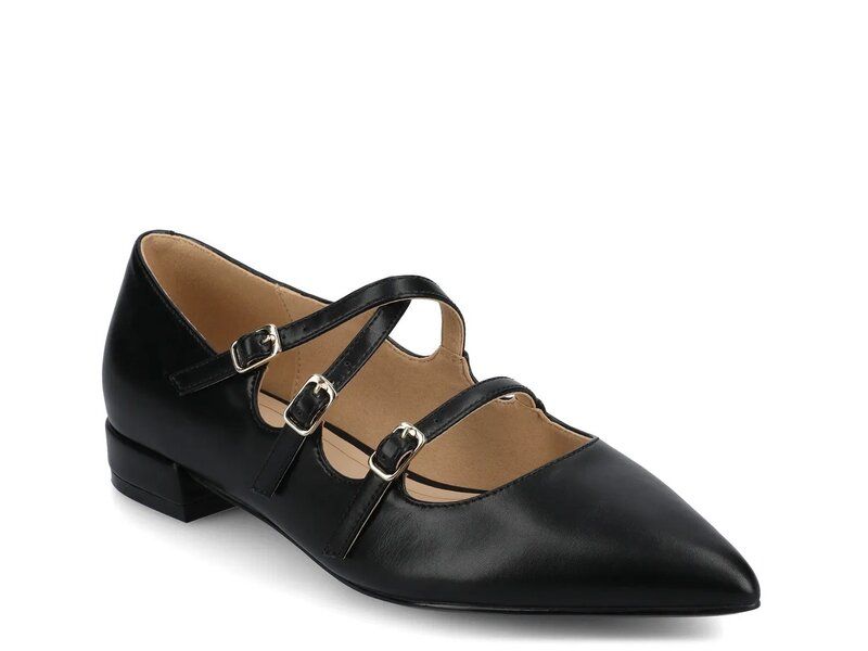 ジャーニー レディース シューズ パンプス Journee Gretel Flat Black ブラック