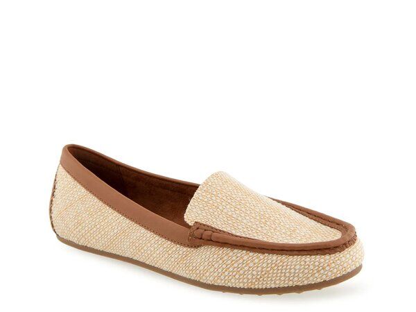 エアロソールズ レディース シューズ スリッポン・ローファー Aerosoles Overdrive Loafer NaturalBrown ブラウン