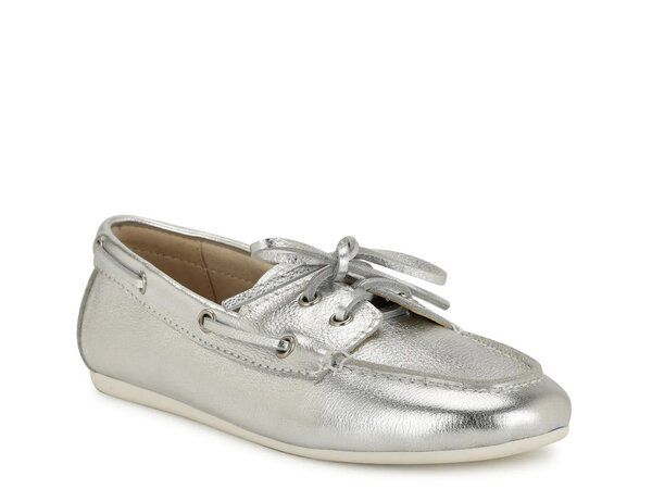 ナインウェスト レディース シューズ スリッポン・ローファー Nine West Yacht Loafer Silver Metallic シルバー