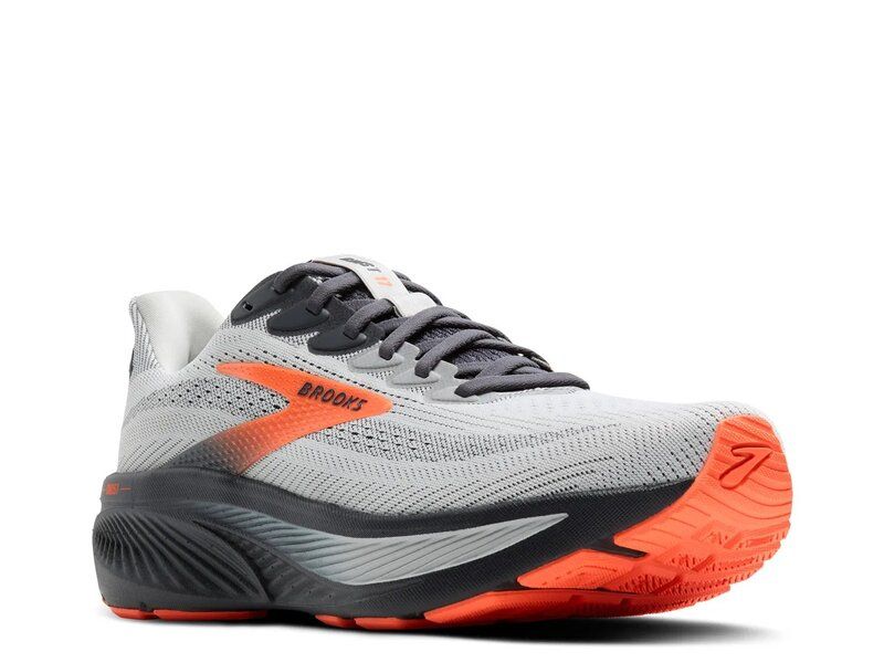 ブルックス メンズ シューズ スニーカー Brooks Ghost 17 Running Shoe Mens GreyOrange グレー