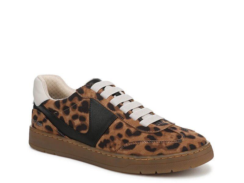 フランコサルト レディース シューズ スリッポン・ローファー スニーカー Franco Sarto Ponti SlipOn Sneaker BlackBrown Leopard Print ブラック