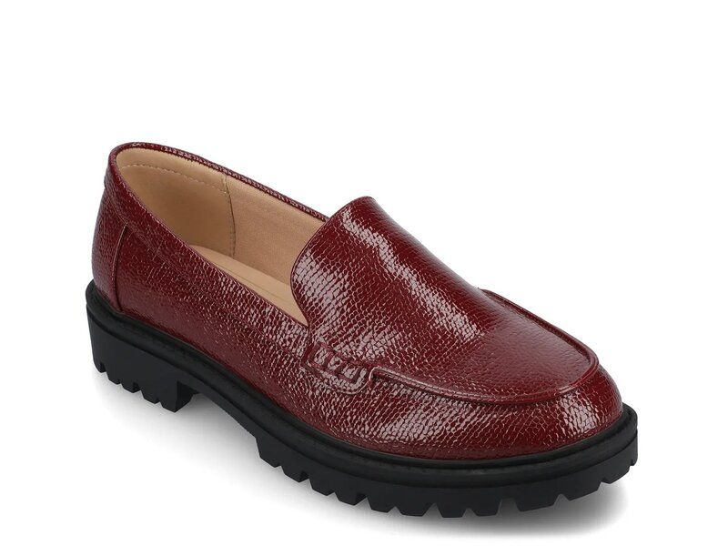 ジャーニー レディース シューズ スリッポン・ローファー Journee Erika Loafer Red レッド