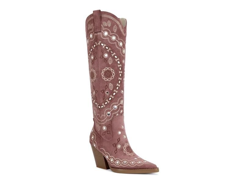 アザレア ワン レディース シューズ ブーツ・レインブーツ Azalea Wang Aamina Cowboy Boot Pink ピンク