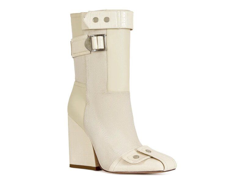 アザレア ワン レディース シューズ ブーツ・レインブーツ Azalea Wang Allona Bootie Off White オフホワイト