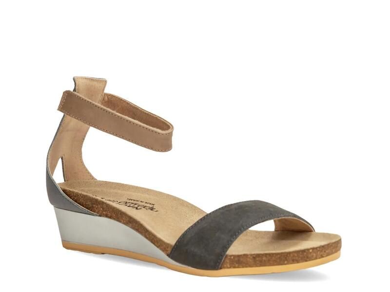 ナオト レディース シューズ サンダル Naot Pixie Wedge Sandal Black Suede ブラック