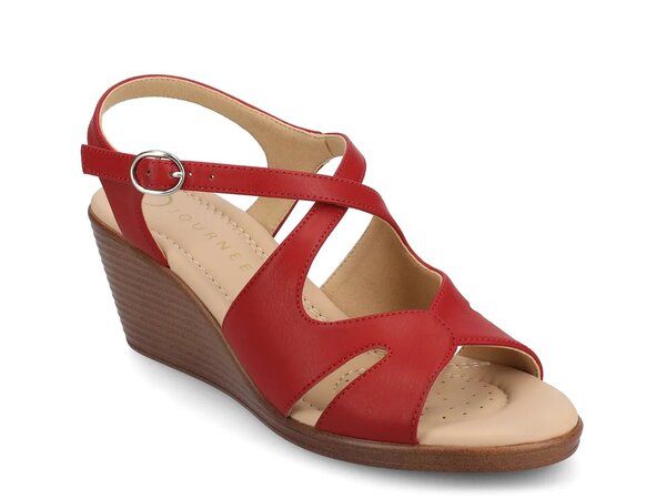 ジャーニー レディース シューズ サンダル Journee Kedzieii Wedge Sandal Red レッド