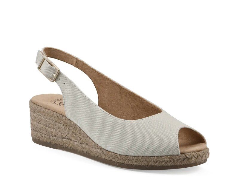 ホワイトマウンテン レディース シューズ サンダル White Mountain Maizespadrille Wedge Sandal Natural Beige ベージュ