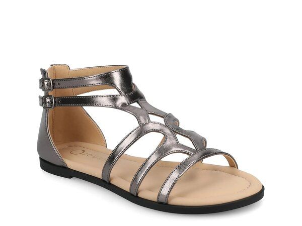 ジャーニー レディース シューズ サンダル Journee Genneva Gladiator Sandal Pewter ピューター