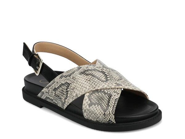 ジャーニー レディース シューズ サンダル Journee Marinna Sandal White Snake Print ホワイト