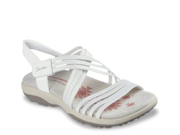 スケッチャーズ レディース シューズ サンダル Skechers Reggae Slim Sunnyside 20 Sandal White ホワイト