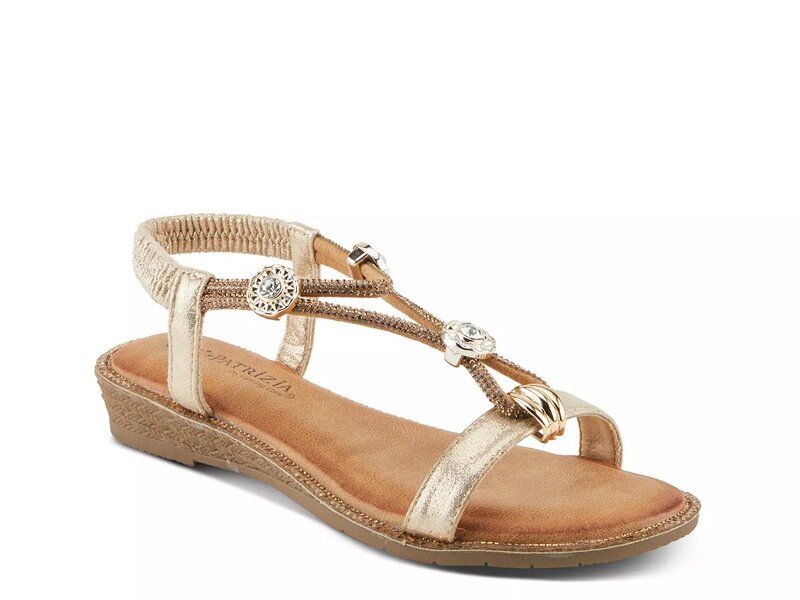 パトリシア レディース シューズ サンダル Patrizia Charmer Wedge Sandal Gold Metallic ゴールド