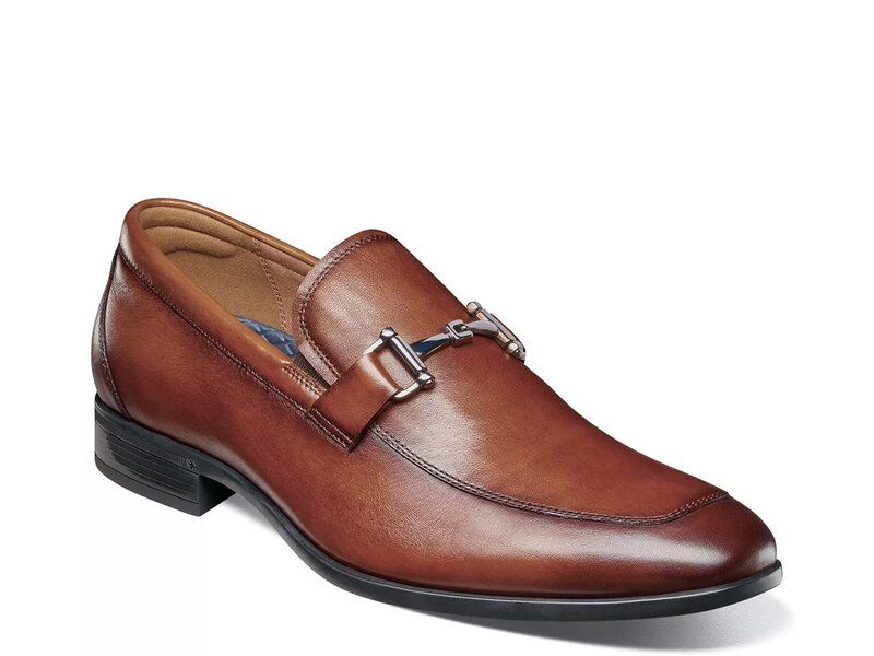 フローシャイム メンズ シューズ スリッポン・ローファー Florsheim Zaffiro Bit Loafer Cognac
